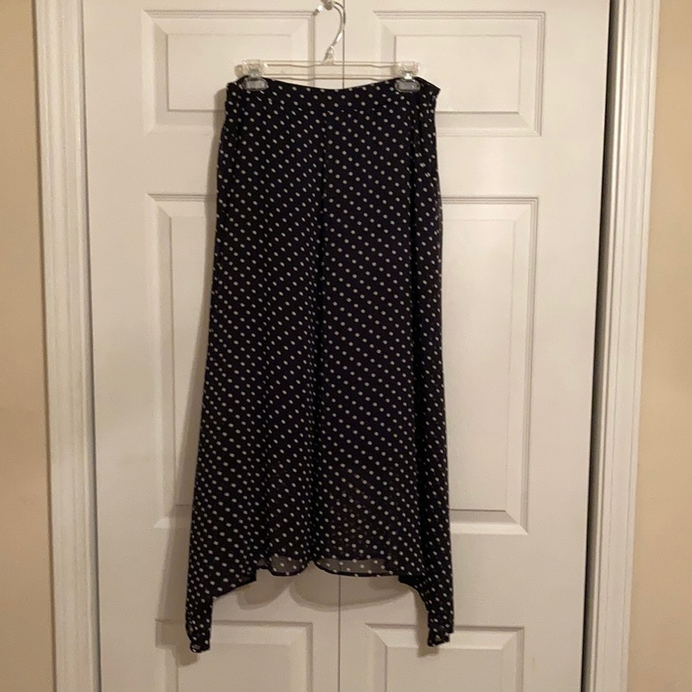 The Limited - Navy Blue Polka Dot Skirt
